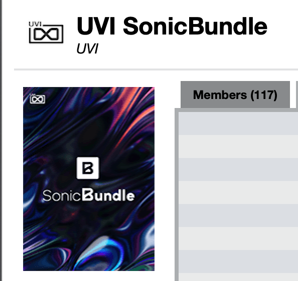 UVI Sonic Bundle (117 Items)